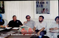 Финалисты в ожидании (слева направо) - Михаил Успенский, Эдуард Геворкян, Евгений Лукин, Василий Щепетнев.
