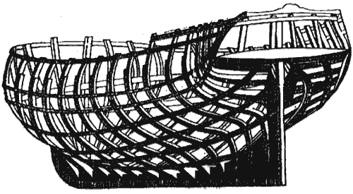 Набор старинного парусного корабля